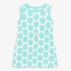 Primary.com $10 And Under Baby Drawstring Dress In Cutout Dot