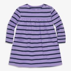Primary.com Baby Long Sleeve Pocket Dress In Stripe