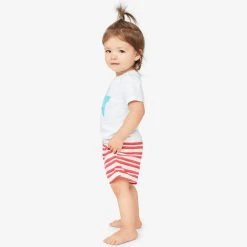 Primary.com $10 And Under Baby Play Short In Stripe