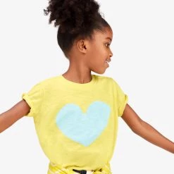 Primary.com Heart Tee In Banana