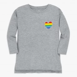 Primary.com $10 And Under Long Sleeve Legging Tee With Rainbow Heart