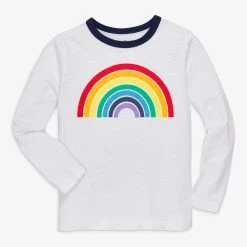 Primary.com $10 And Under Kids Long Sleeve Rainbow Graphic Tee