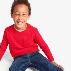 Primary.com $10 And Under Long Sleeve Slub Pocket Tee