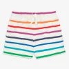 Primary.com Baby Play Short In Rainbow Stripe