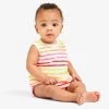 Primary.com $10 And Under Baby Pocket Tank In Tonal Stripes 2 Primary.com $10 And Under Baby Pocket Tank In Tonal Stripes