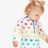 Primary.com Baby Rash Guard In Rainbow Dot