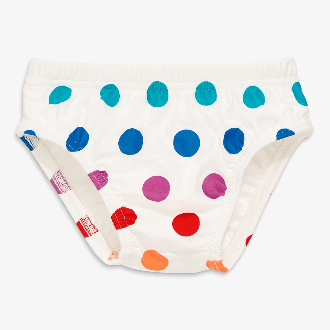 Primary.com Swim Bottoms Swim Diaper In Rainbow Dot 3 Primary.com Swim Bottoms Swim Diaper In Rainbow Dot