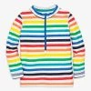 Primary.com Baby Rash Guard In Rainbow Stripe Rainbow Swim