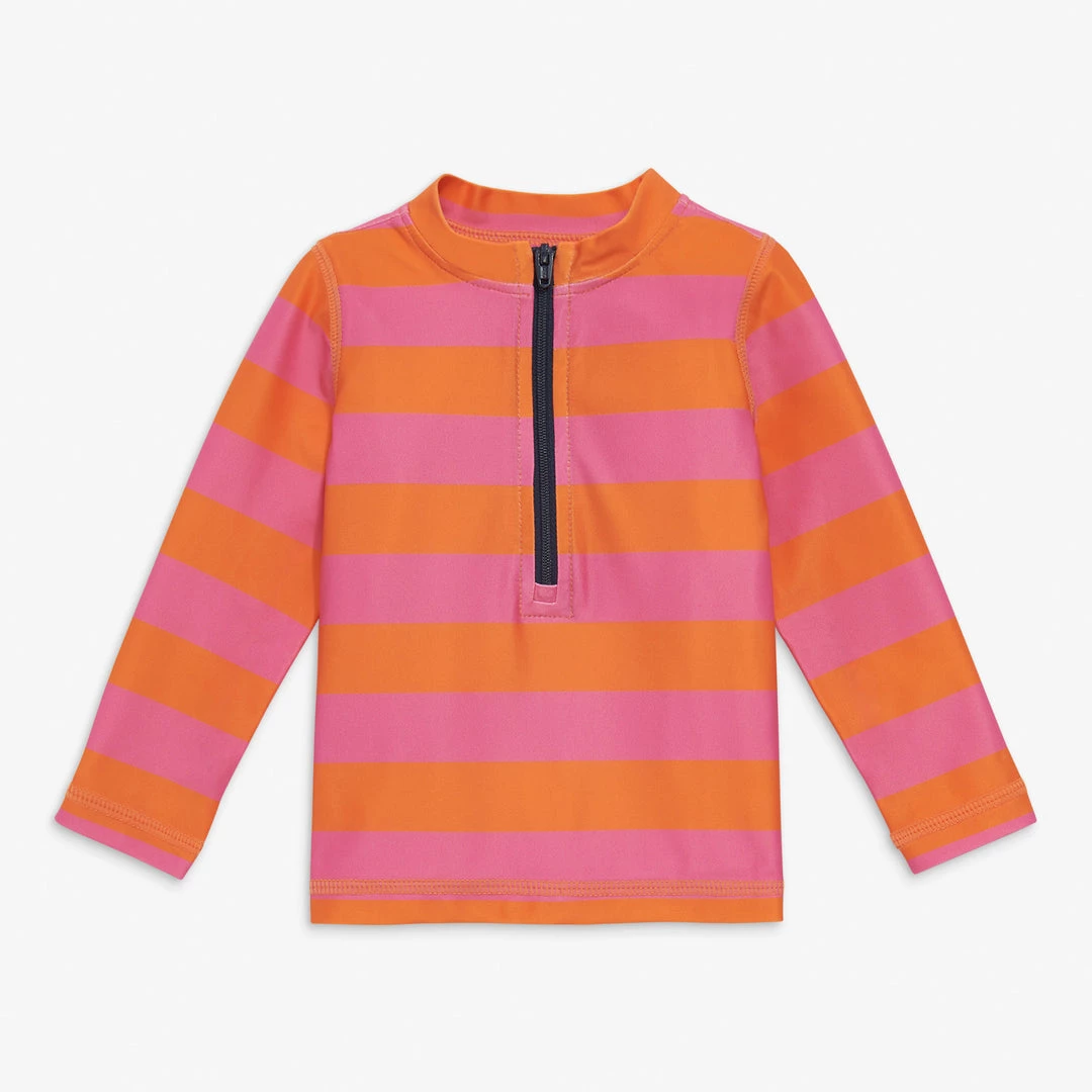 Primary.com $10 And Under Baby Rash Guard In Rugby Stripe 7 Primary.com $10 And Under Baby Rash Guard In Rugby Stripe