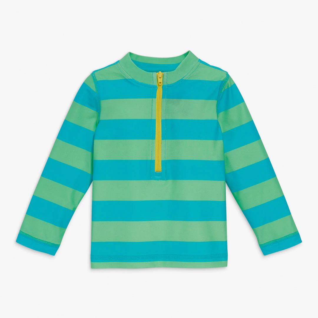 Primary.com $10 And Under Baby Rash Guard In Rugby Stripe 6 Primary.com $10 And Under Baby Rash Guard In Rugby Stripe