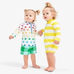 Primary.com Baby Swim Trunk In Gingham