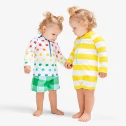 Primary.com Baby Swim Trunk In Gingham