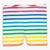 Primary.com Baby Bike Short In Rainbow Stripe