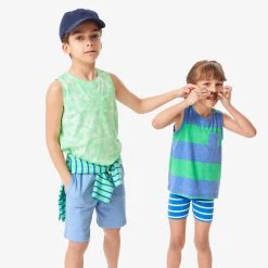 Primary.com $10 And Under Bike Short In Stripe 12 Primary.com $10 And Under Bike Short In Stripe