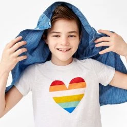 Primary.com Kids Rainbow Heart Tee $10 And Under