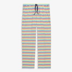 Primary.com Loungewear Grown-ups Drawstring Lounge Pant In Rainbow Stripe
