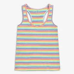 Primary.com Grown-ups Lounge Tank In Rainbow Stripe