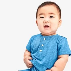 Primary.com Baby Heathered Henley Shortie $10 And Under