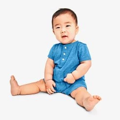 Primary.com Baby Heathered Henley Shortie $10 And Under