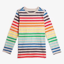 Primary.com $10 And Under Long Sleeve Slim Tee In Rainbow