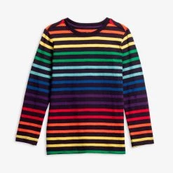 Primary.com $10 And Under Long Sleeve Slim Tee In Rainbow
