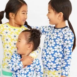 Primary.com Kids Organic PJ Top In Cutout Flowers $10 And Under