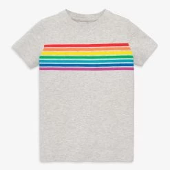 Primary.com $10 And Under Kids Graphic Tee In Bright Rainbow Stripe