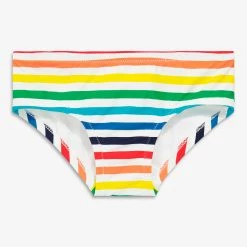 Primary.com Swim Bottom In Rainbow Stripe Swim Bottoms