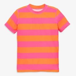 Primary.com Short Sleeve Rash Guard In Rugby Stripe