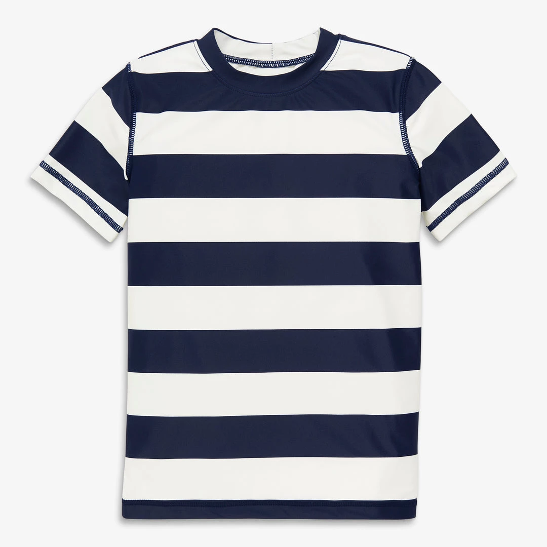 Primary.com Short Sleeve Rash Guard In Rugby Stripe 4 Primary.com Short Sleeve Rash Guard In Rugby Stripe