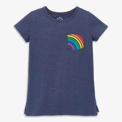 Primary.com Short Sleeve Legging Tee In Rainbow Arc
