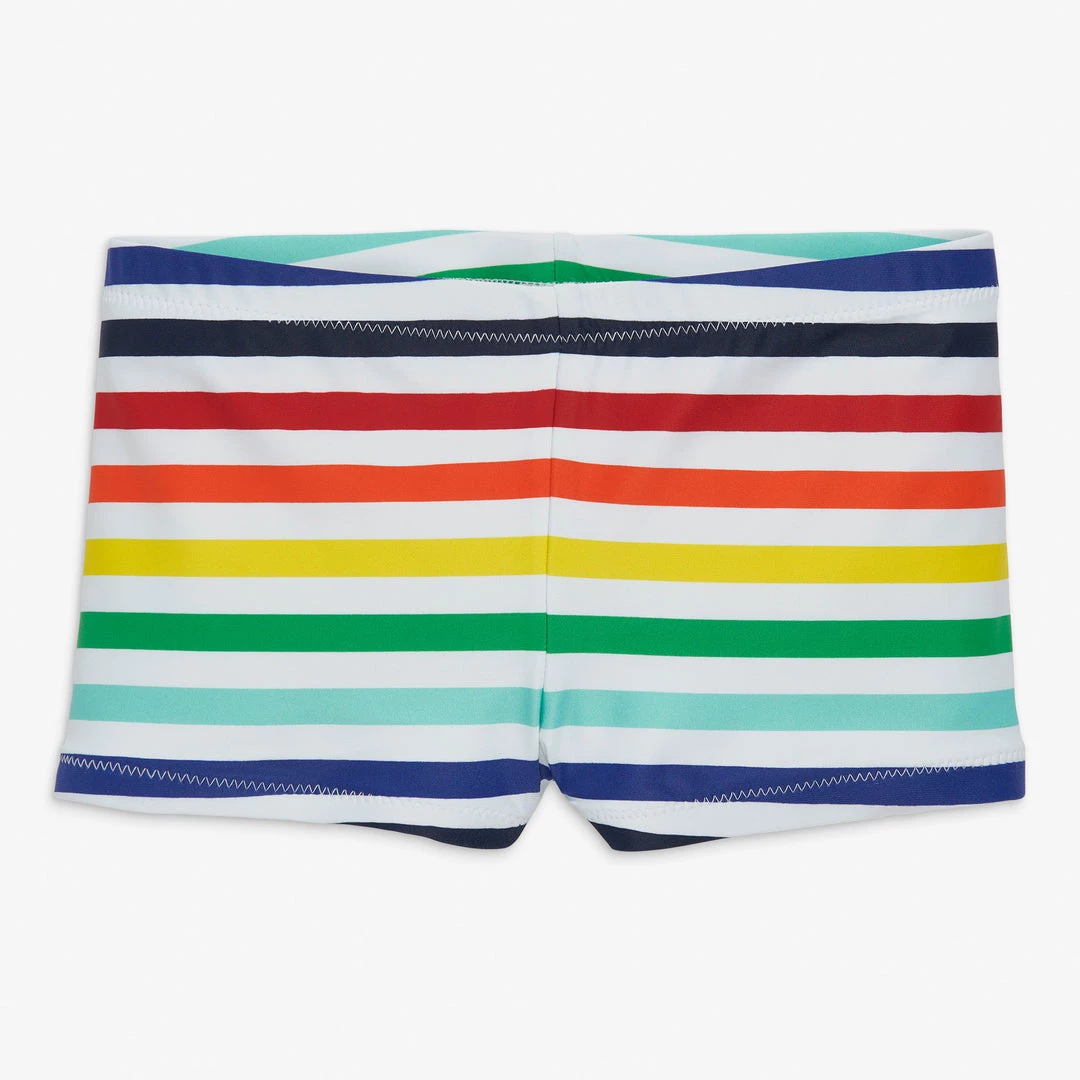Primary.com Swim Short In Rainbow Stripe Swim Bottoms 4 Primary.com Swim Short In Rainbow Stripe Swim Bottoms