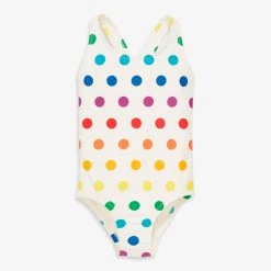 Primary.com One-piece Swimsuit In Rainbow Dot Rainbow Swim