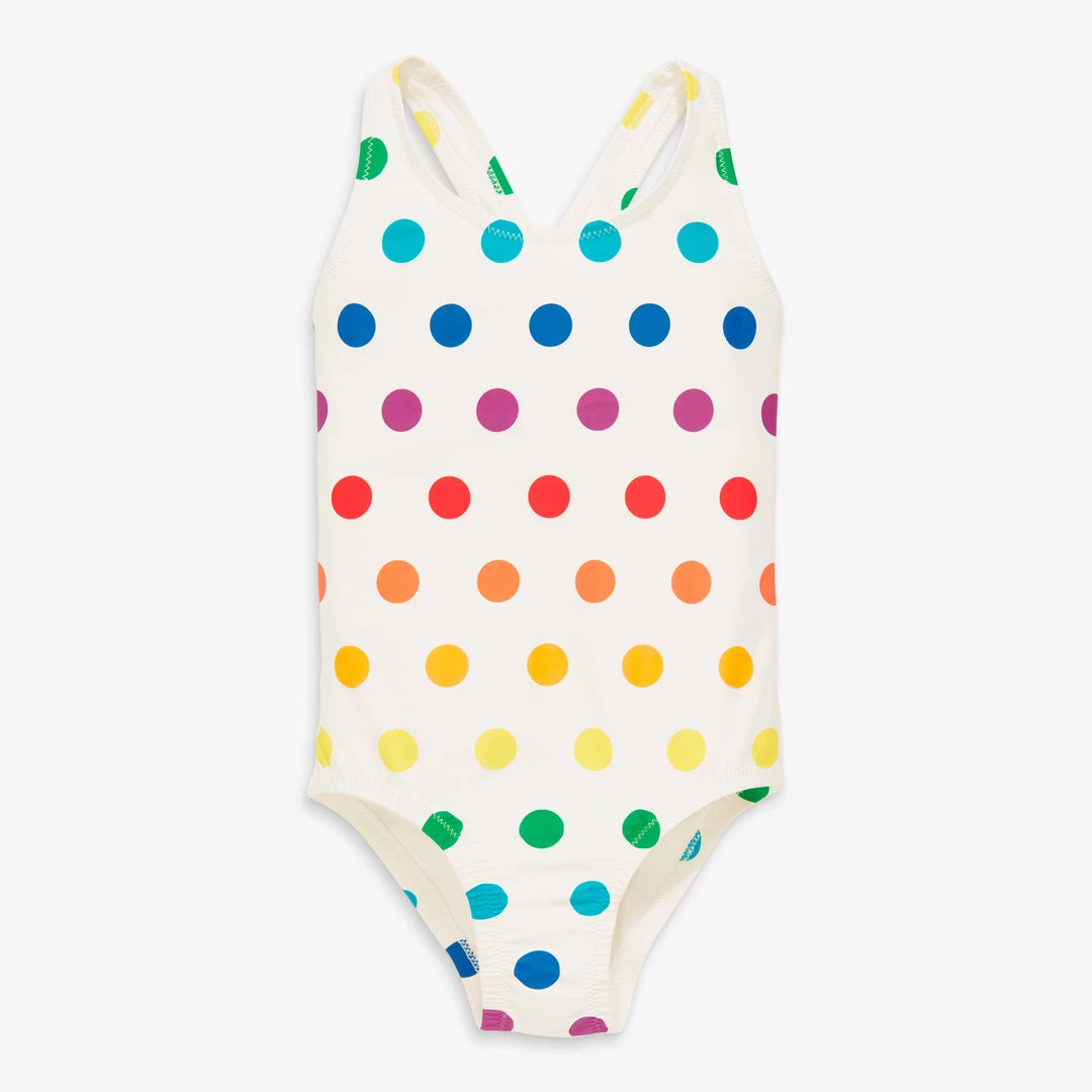 Primary.com One-piece Swimsuit In Rainbow Dot Rainbow Swim 3 Primary.com One-piece Swimsuit In Rainbow Dot Rainbow Swim