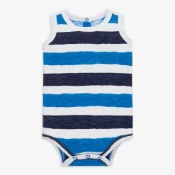 Primary.com $10 And Under Tank Babysuit In Watercolor Stripe
